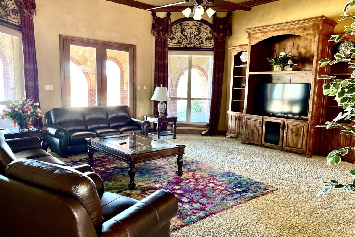 formal living room relax by sofa and watch tv at ranch