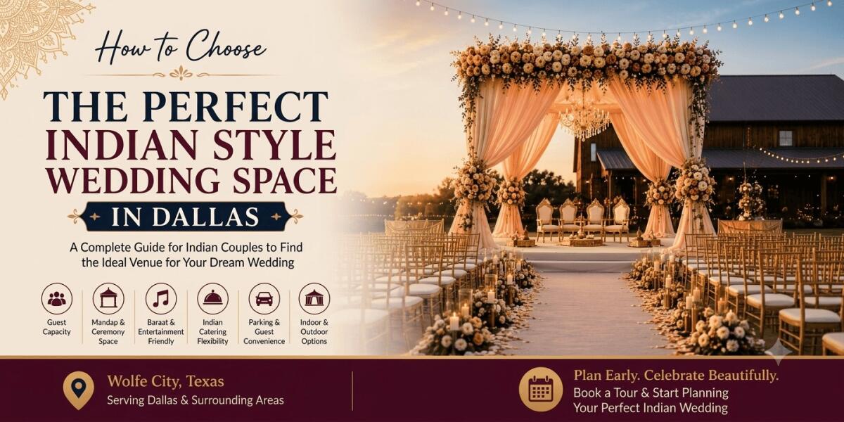 How to Choose the Perfect Indian Style Wedding Space in Dallas | Dream Ranch Events
