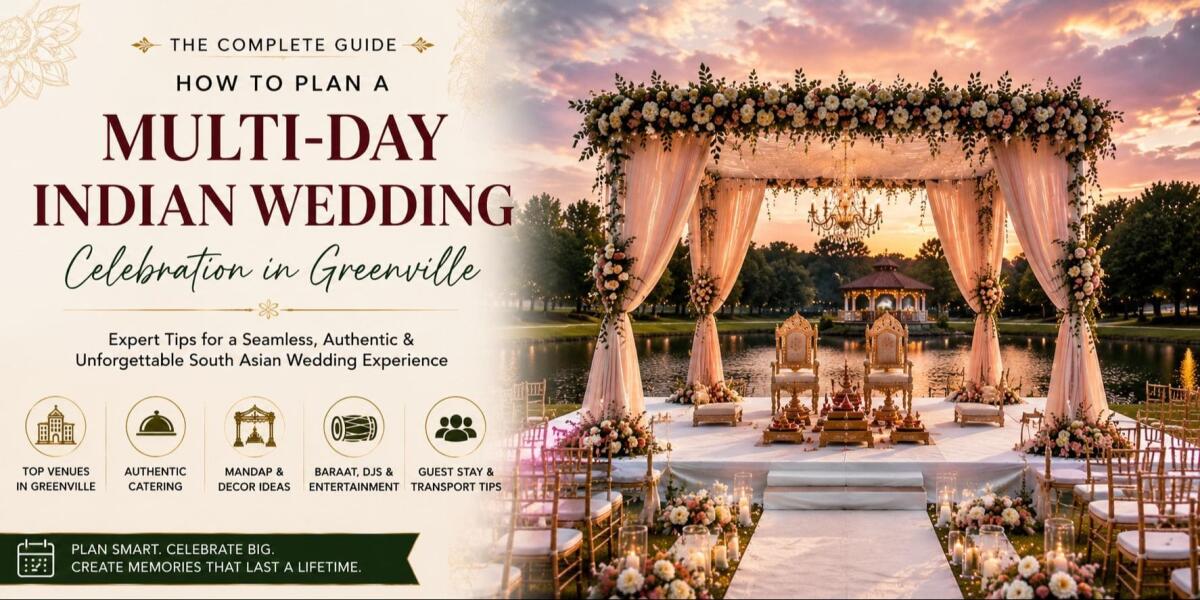 How to Plan a Multi-Day Indian Wedding Celebration in Greenville