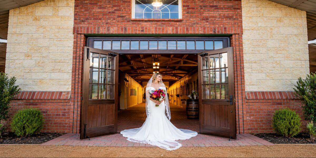 Bride at the Barn Doorway